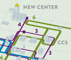 Regional Rail Map snippet